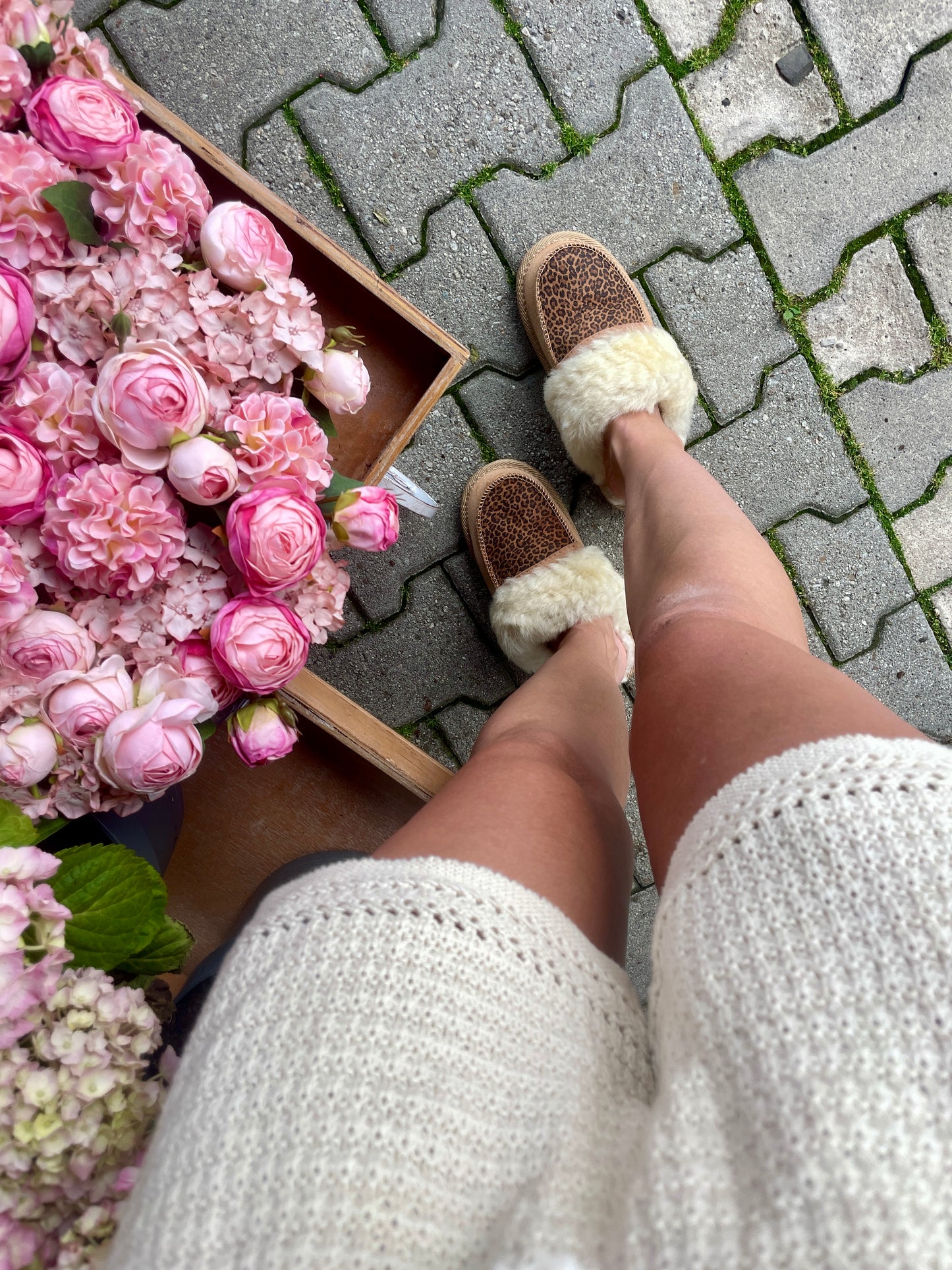 Betti New Collection Women's Slip on SheepSkin Merino Wool Slippers , House Shoes
