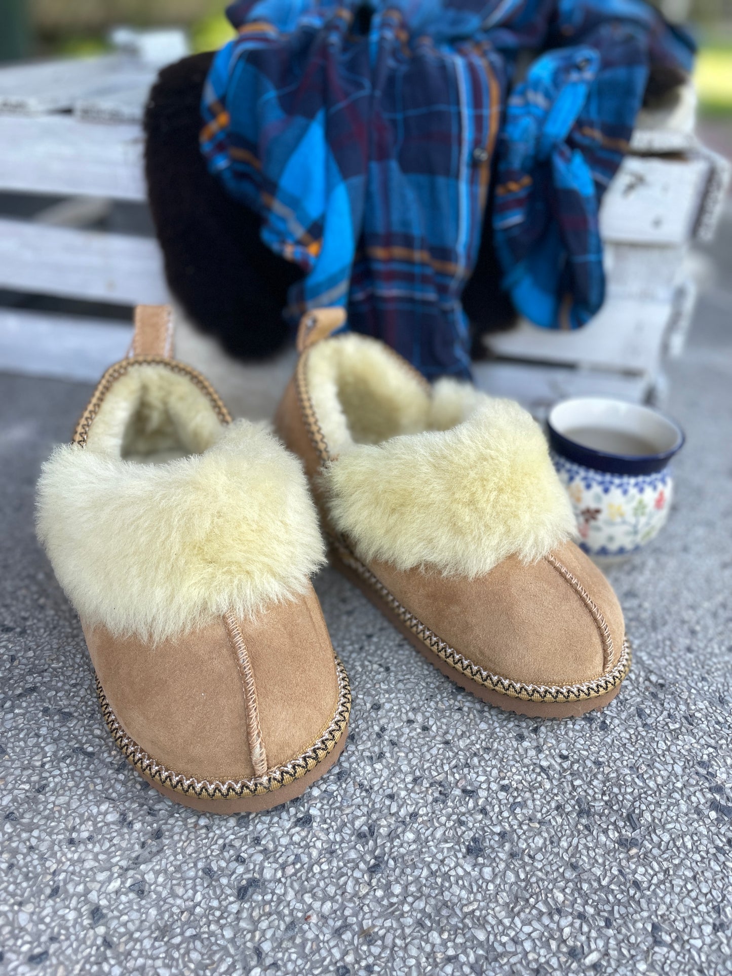 Natti Women's Moccasin Slippers SheepSkin Merino Wool Slippers , House Shoes