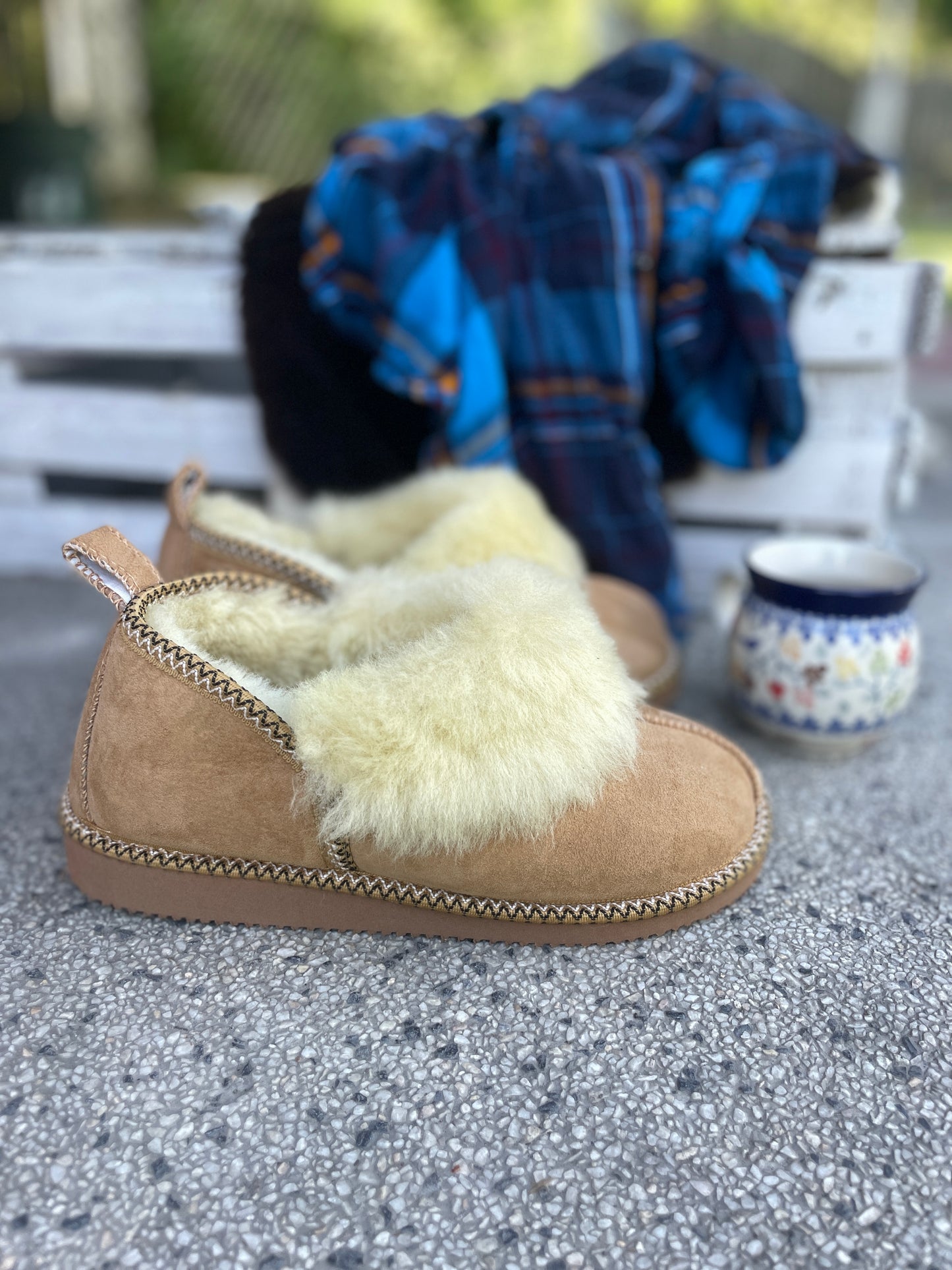 Natti Women's Moccasin Slippers SheepSkin Merino Wool Slippers , House Shoes