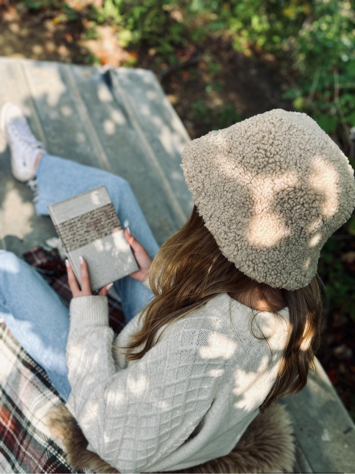 Trendy Wool Sheepskin Hat for Women – Cozy Winter Style, Natural Materials, Handmade Gift