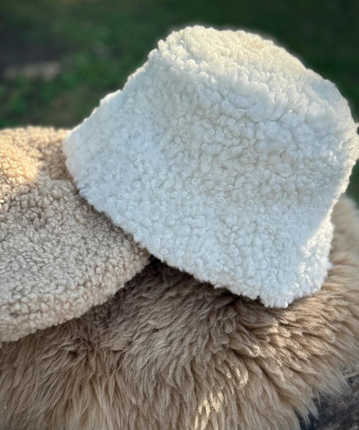 Trendy Wool Sheepskin Hat for Women – Cozy Winter Style, Natural Materials, Handmade Gift