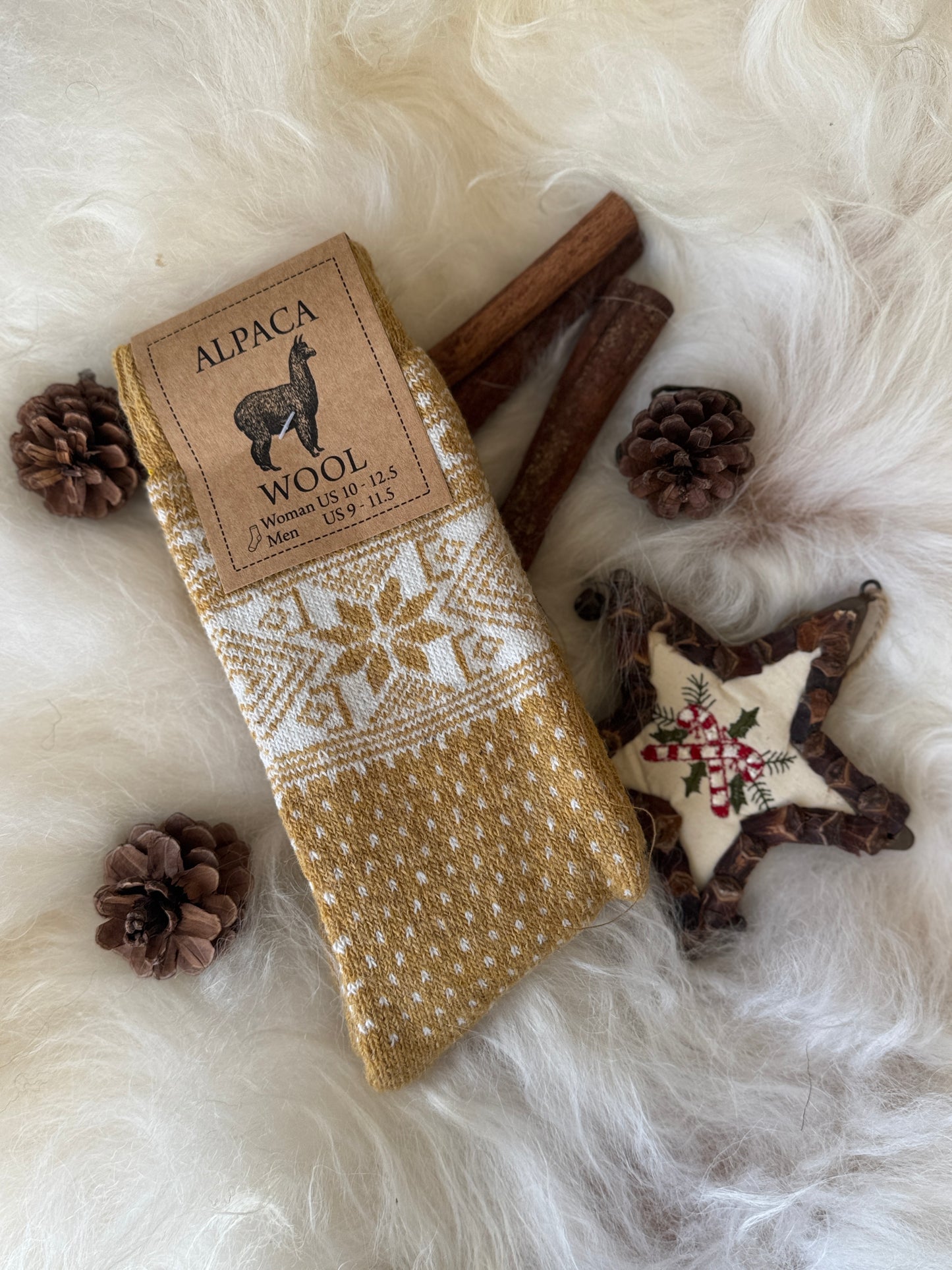 Follkee Alpaca Organic Wool Socks – Cozy, Fuzzy, Natural Socks | Perfect Gift Idea