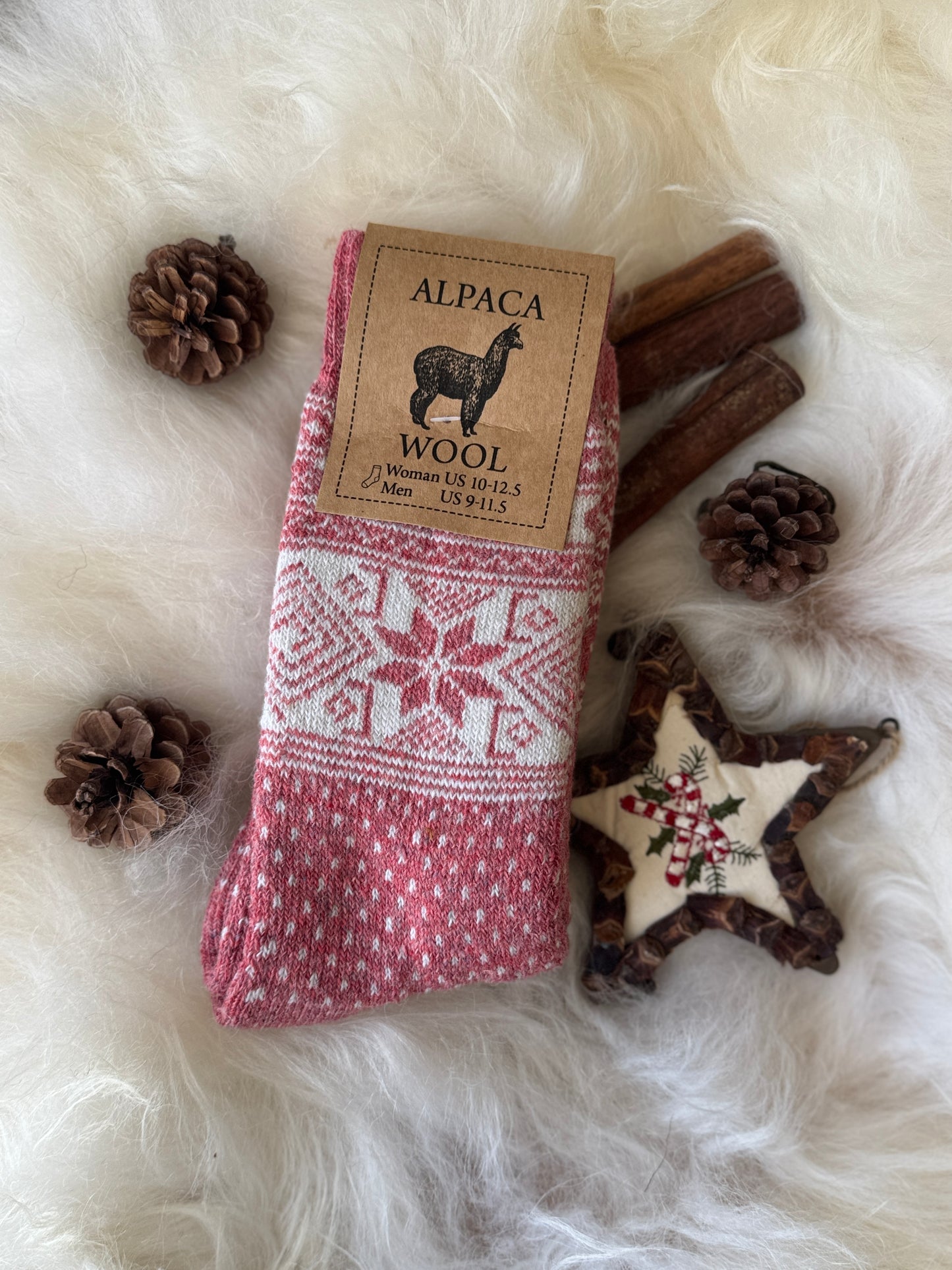 Follkee Alpaca Organic Wool Socks – Cozy, Fuzzy, Natural Socks | Perfect Gift Idea