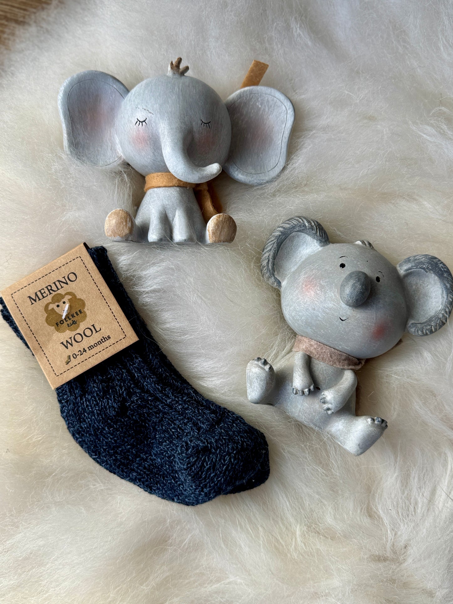 Stylish Baby Merino Wool Socks by Follkee