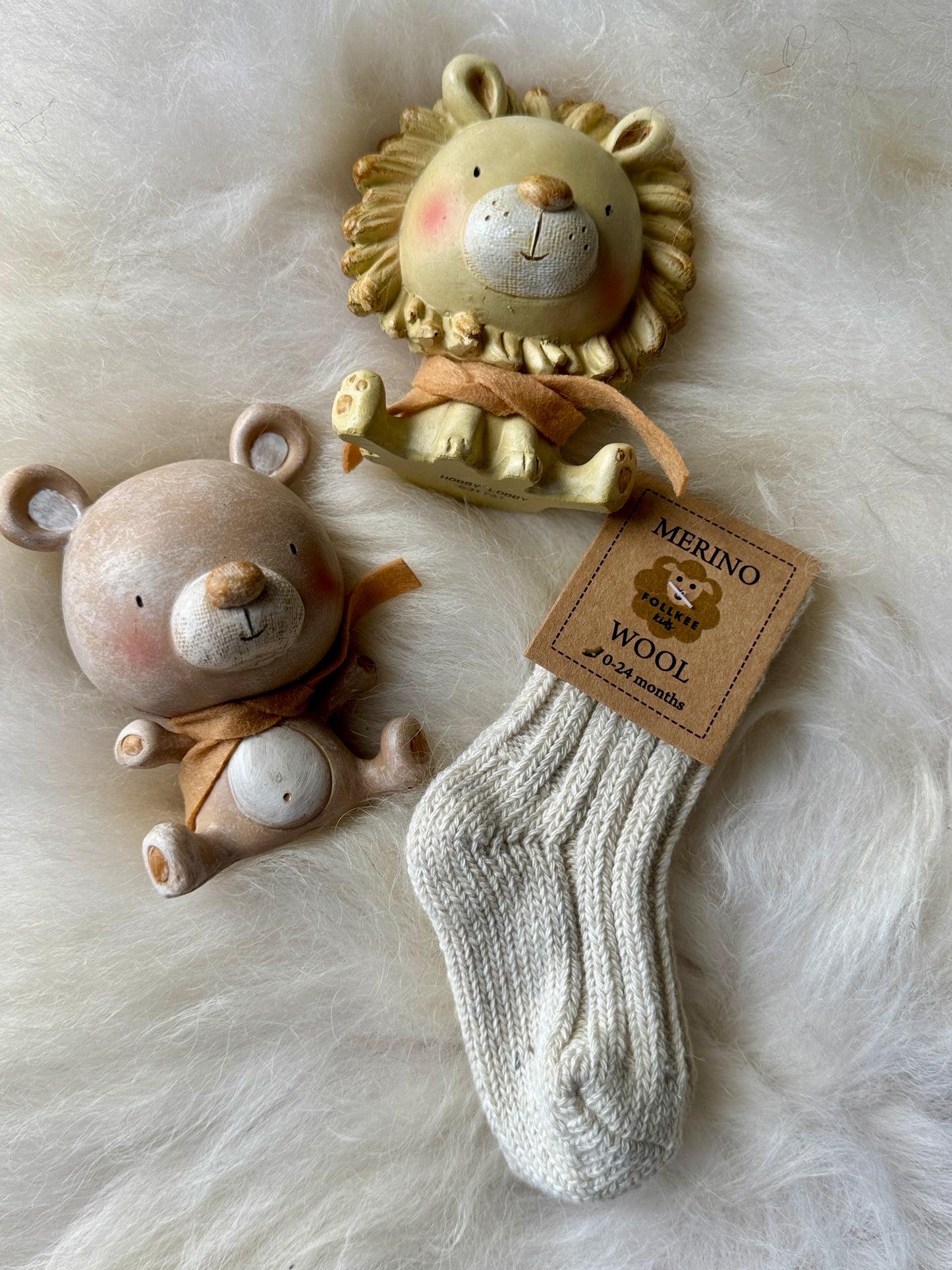 Stylish Baby Merino Wool Socks by Follkee