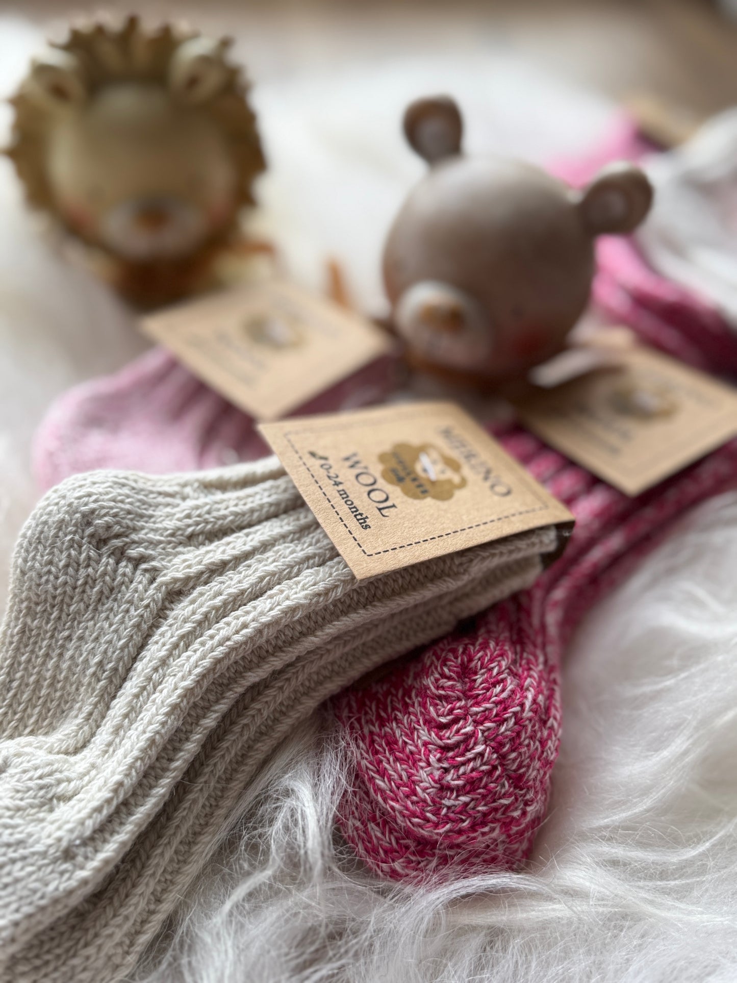 Stylish Toddler Merino Wool Socks by Follkee – Size 2T–3T