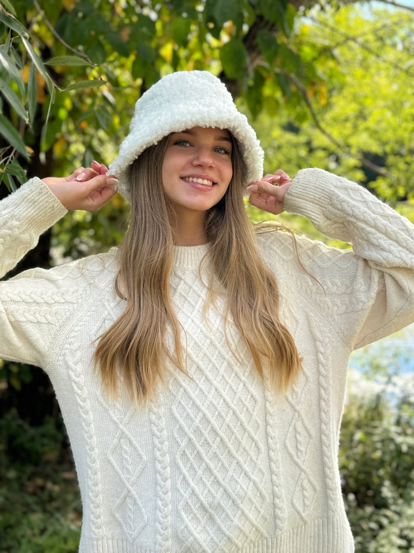 Trendy Wool Sheepskin Hat for Women – Cozy Winter Style, Natural Materials, Handmade Gift