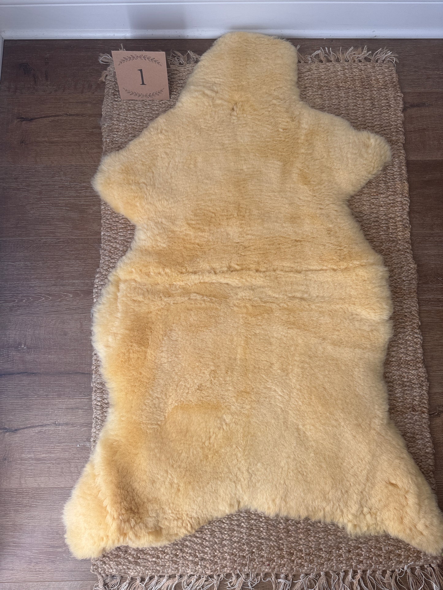 Nursery Sheepskin, Organic Relugan Sheepskin Mat – Natural, Hypoallergenic Short Wool