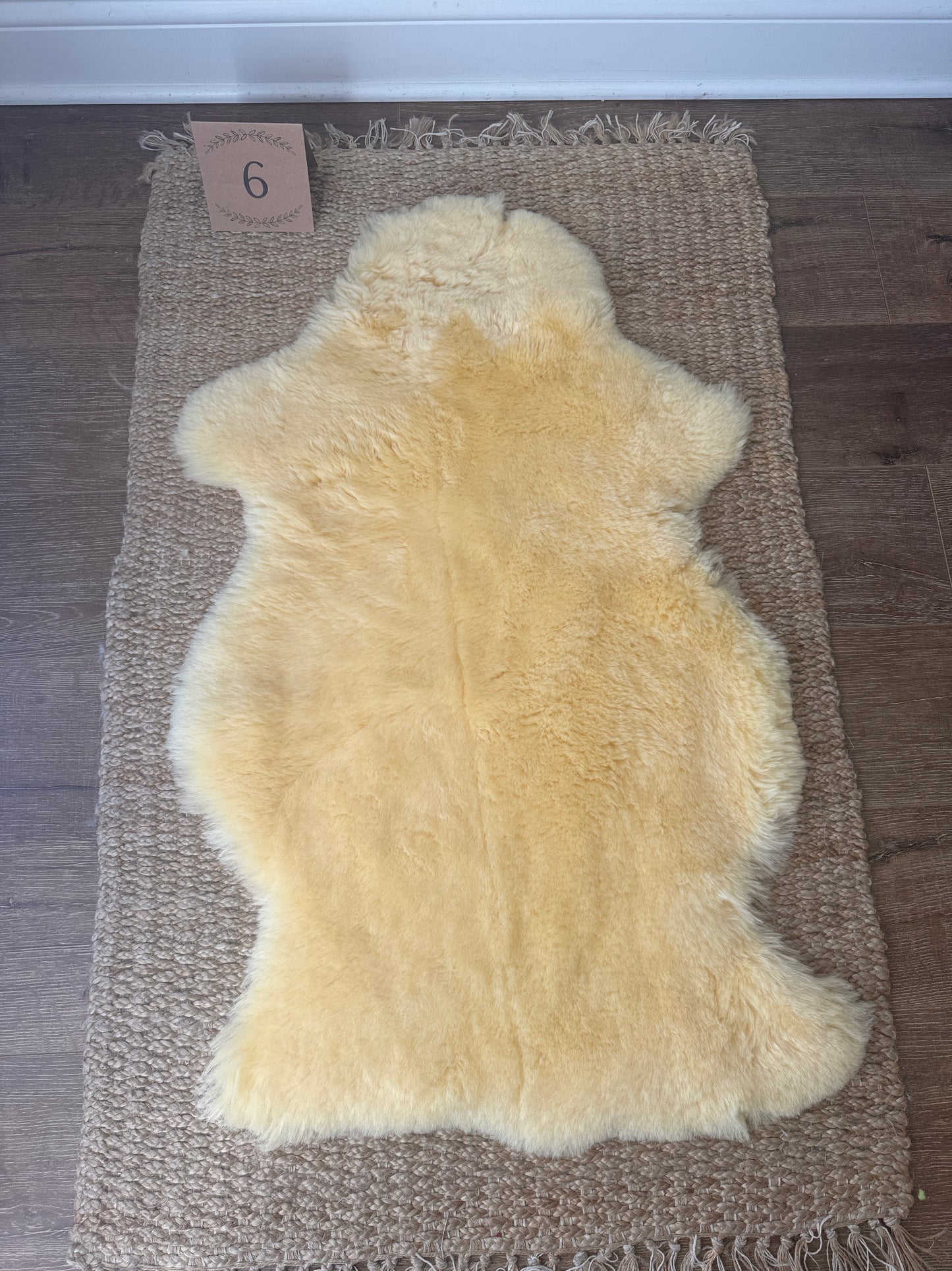Nursery Sheepskin, Organic Relugan Sheepskin Mat – Natural, Hypoallergenic Short Wool