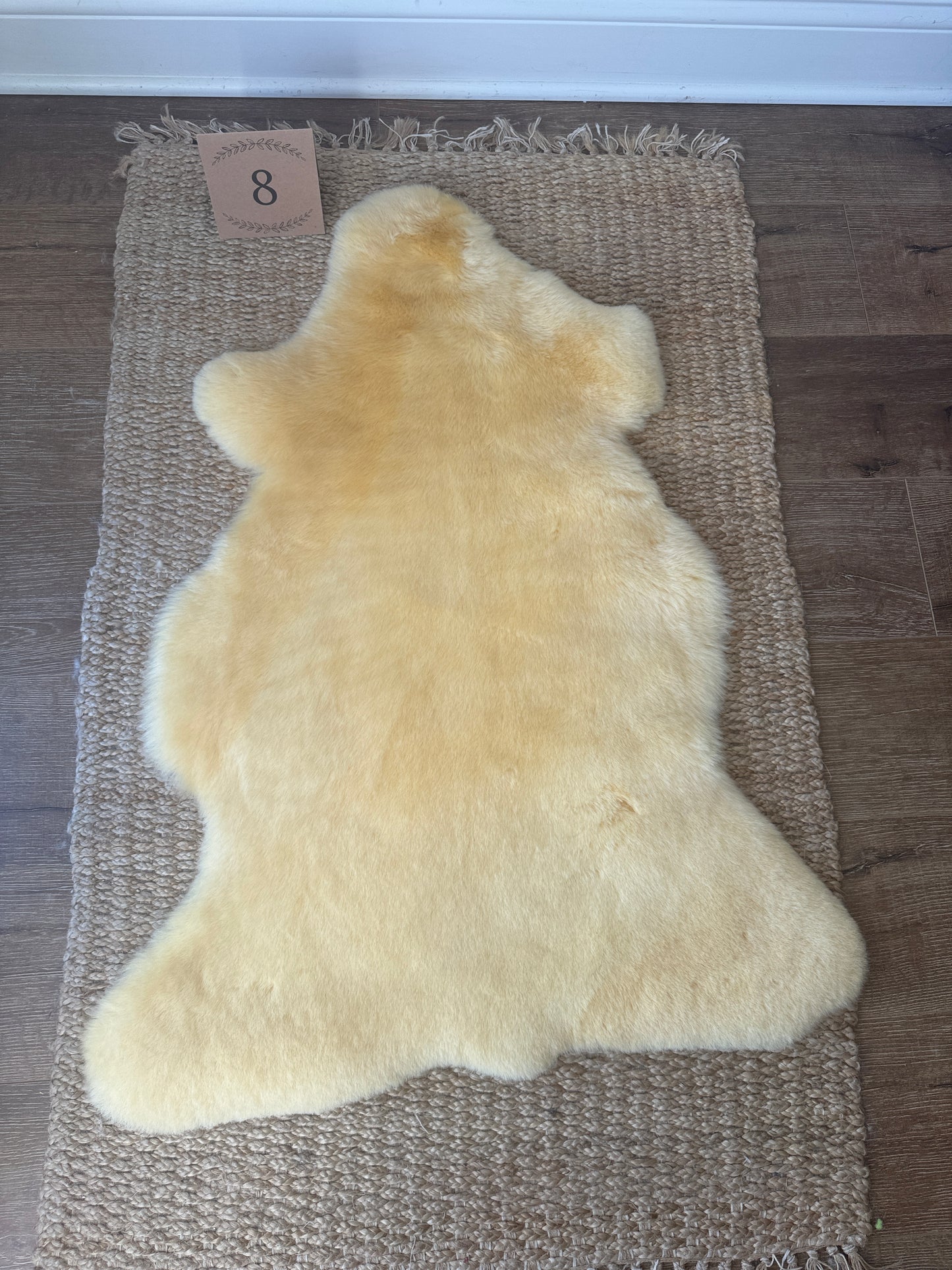 Nursery Sheepskin, Organic Relugan Sheepskin Mat – Natural, Hypoallergenic Short Wool