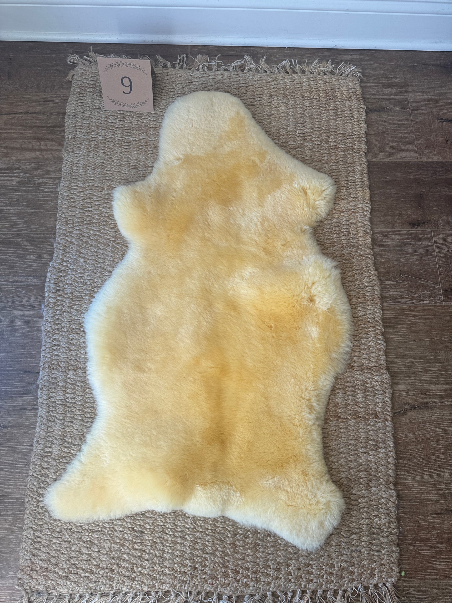 Nursery Sheepskin, Organic Relugan Sheepskin Mat – Natural, Hypoallergenic Short Wool