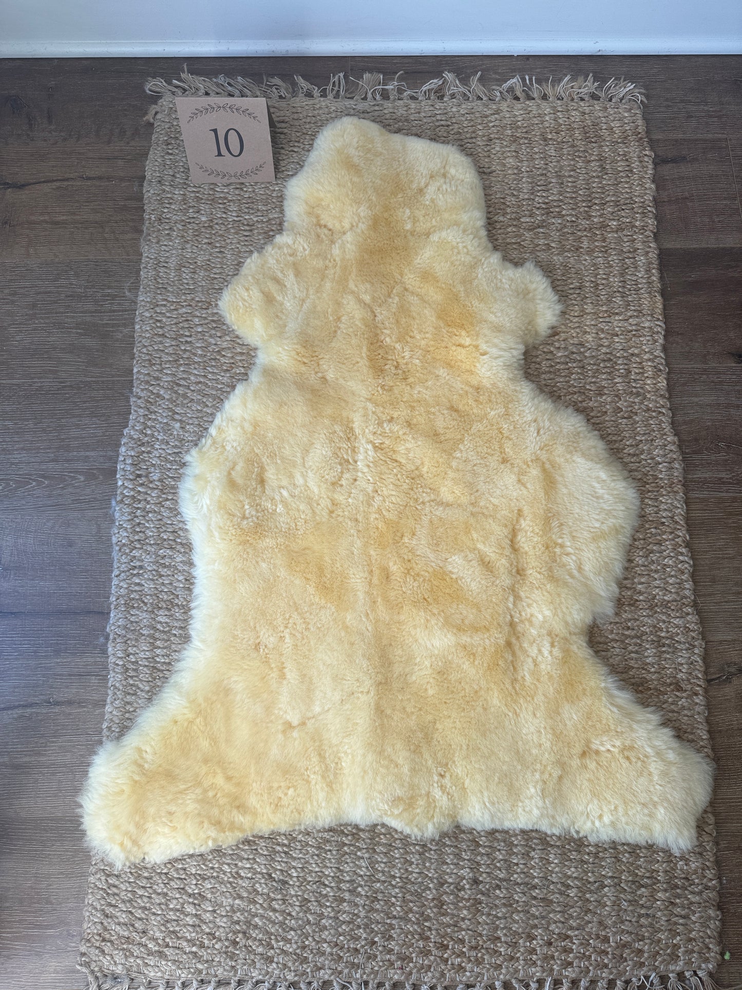Nursery Sheepskin, Organic Relugan Sheepskin Mat – Natural, Hypoallergenic Short Wool