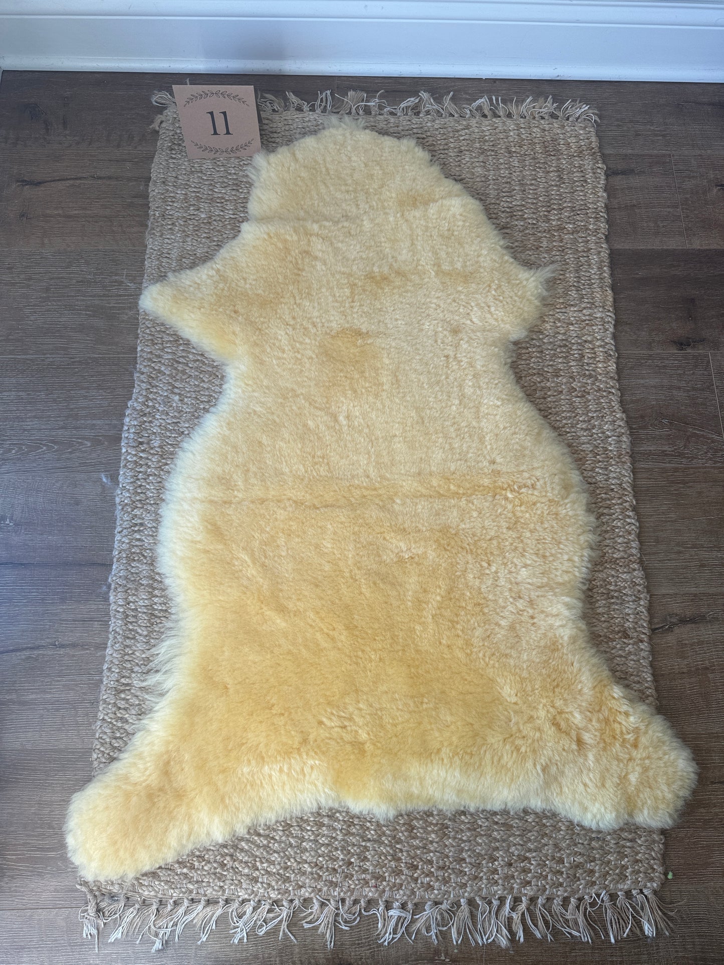Nursery Sheepskin, Organic Relugan Sheepskin Mat – Natural, Hypoallergenic Short Wool