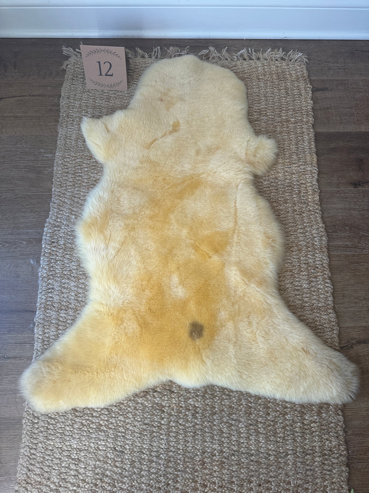 Nursery Sheepskin, Organic Relugan Sheepskin Mat – Natural, Hypoallergenic Short Wool