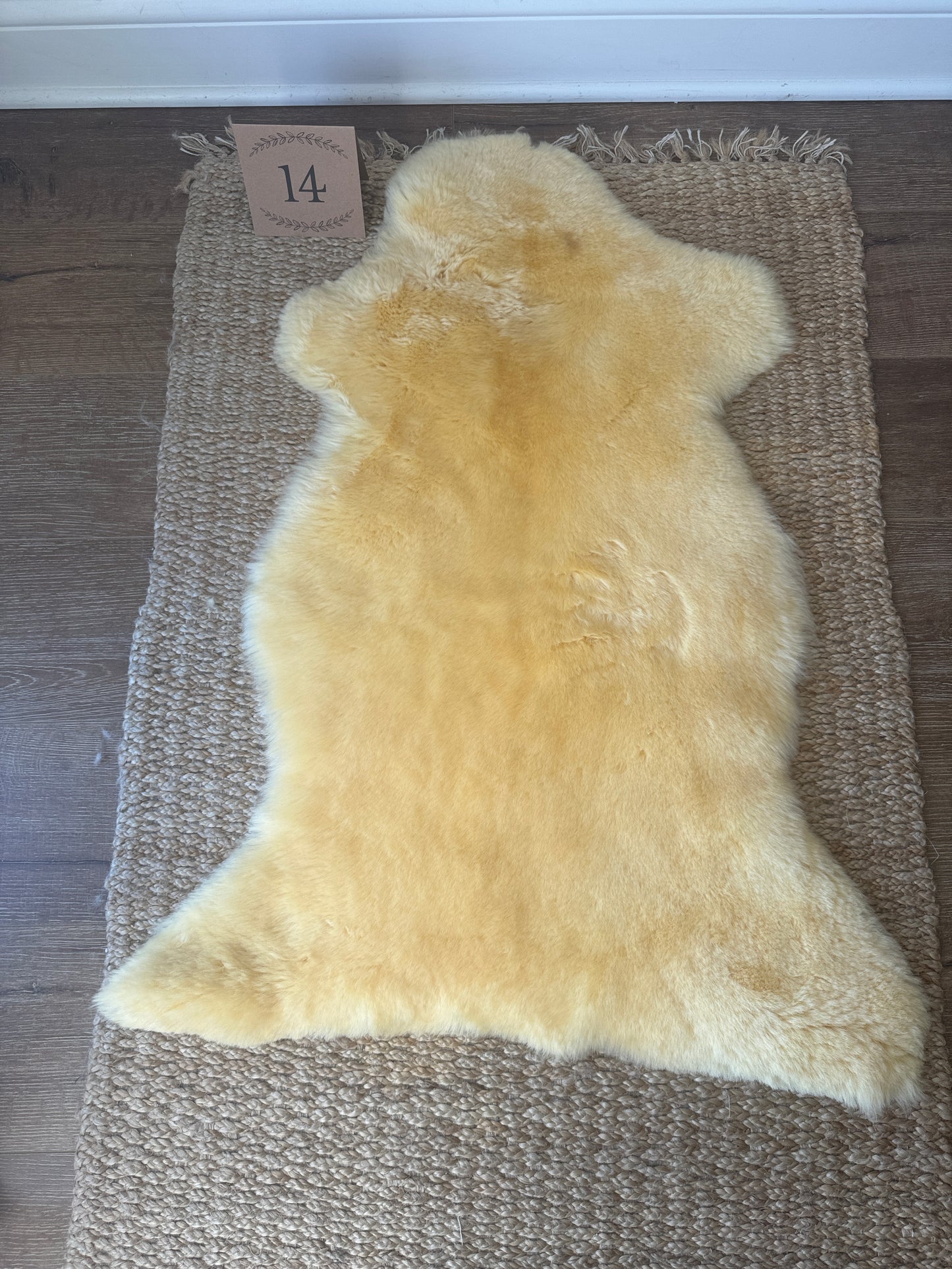 Nursery Sheepskin, Organic Relugan Sheepskin Mat – Natural, Hypoallergenic Short Wool