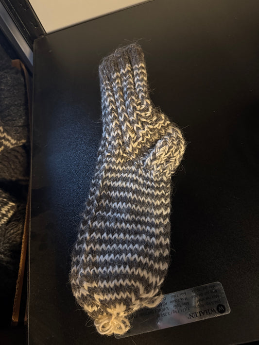 Follkee Hand Knitted 100% Organic Sheep Wool Socks Pure Wool