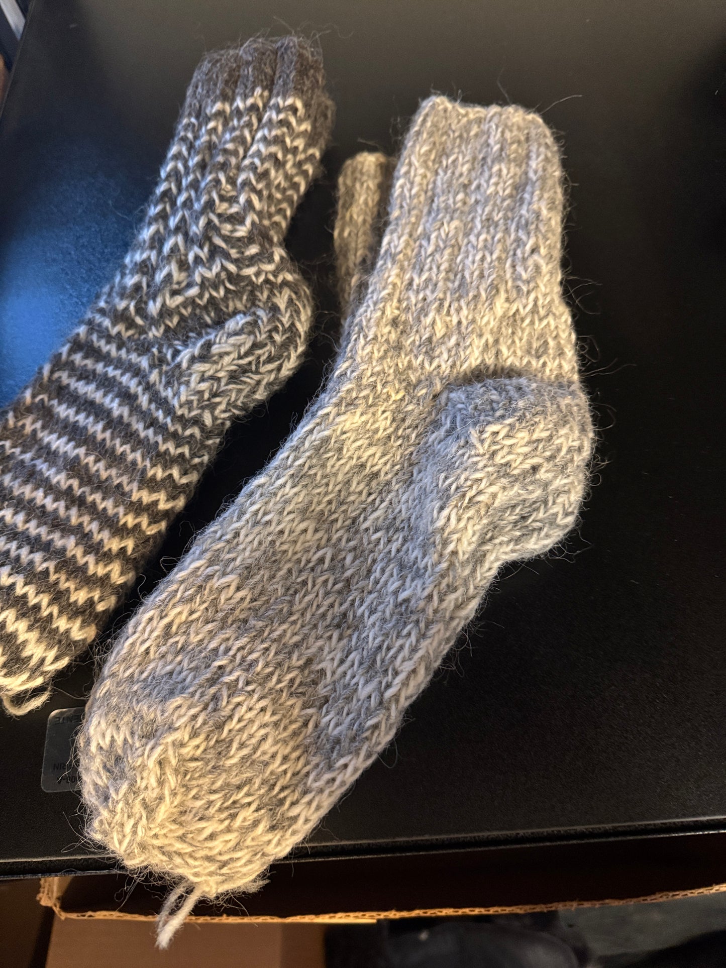 Follkee Hand Knitted 100% Organic Sheep Wool Socks Pure Wool