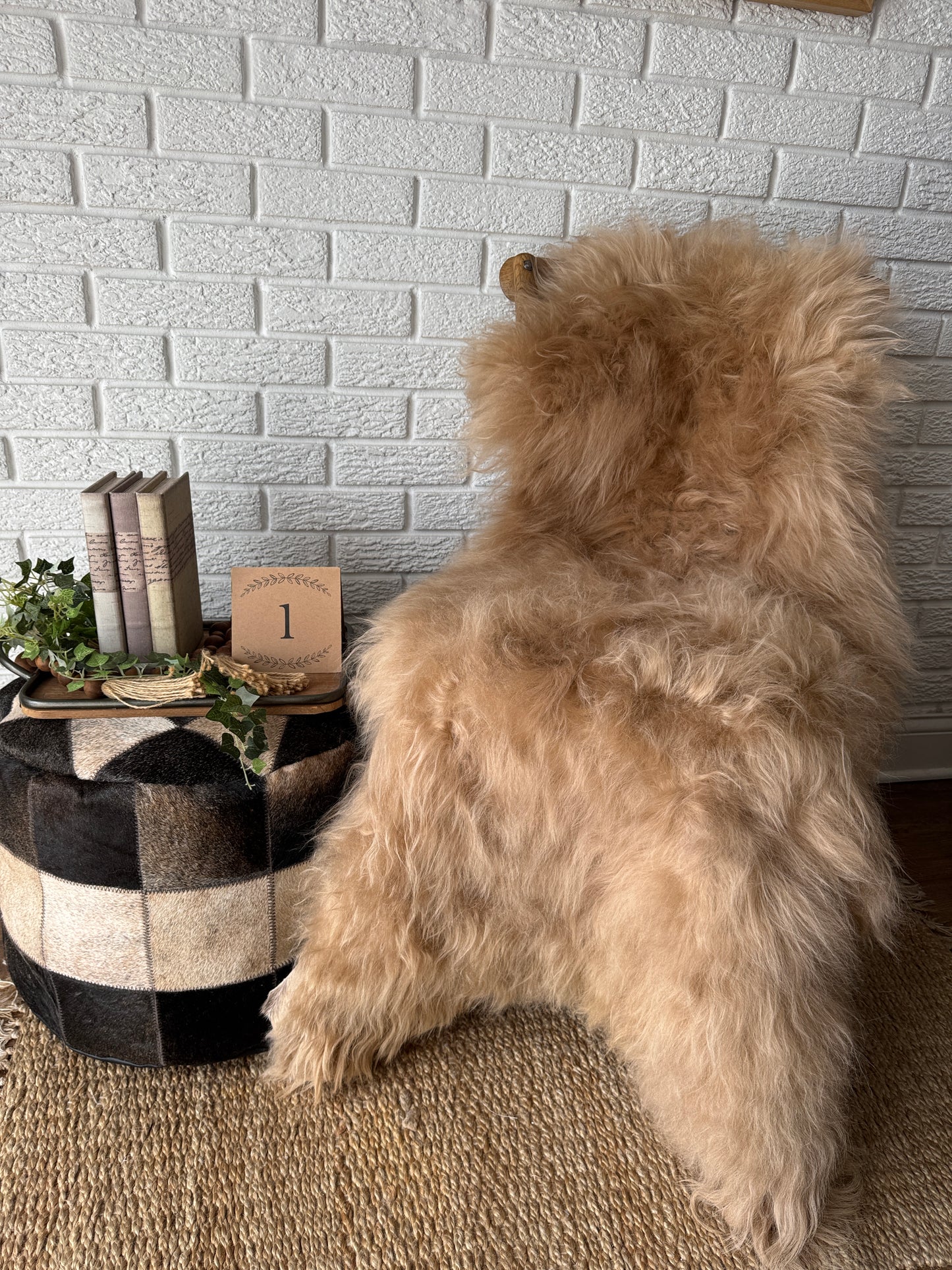 Long‑Hair Genuine Sheepskin Rug – One‑of‑a‑Kind Decorative Hide CAR-LG
