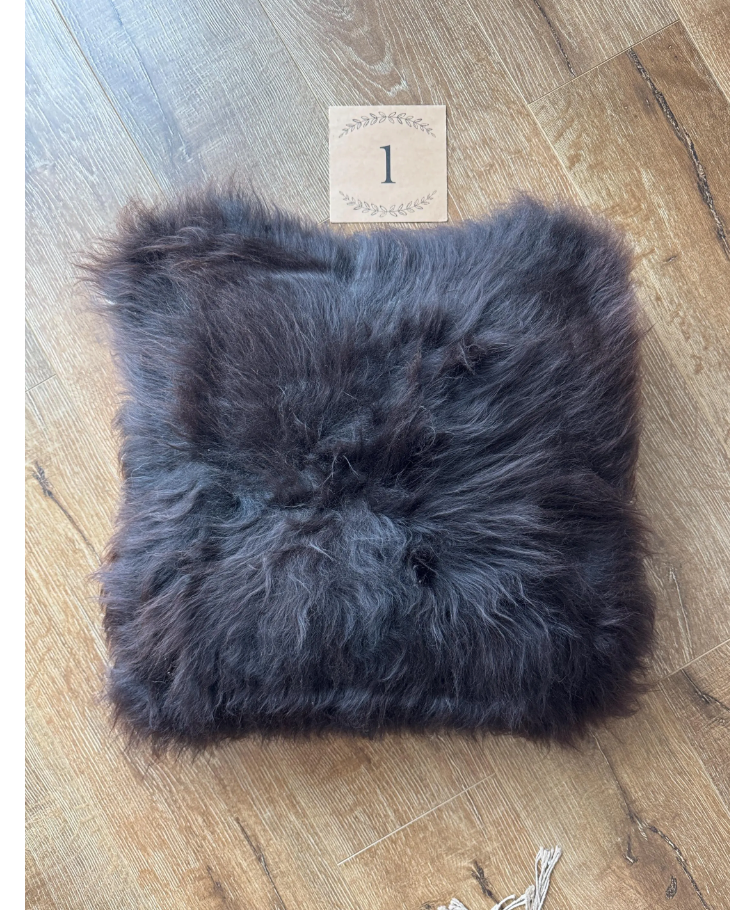 Luxurious Single-Sided Sheepskin Cushions | Scandinavian Decor | Pillow Cover | Icelandic Style | Trendy | Cozy